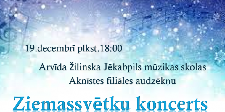 Ziemassvētku koncerts Aknīstes filiālē
