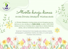 Atvērto durvju dienas no 19.05.-22.05.