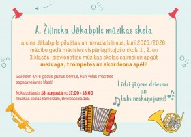 Audzēkņu uzņemšana 2025./2026. mācību gadam